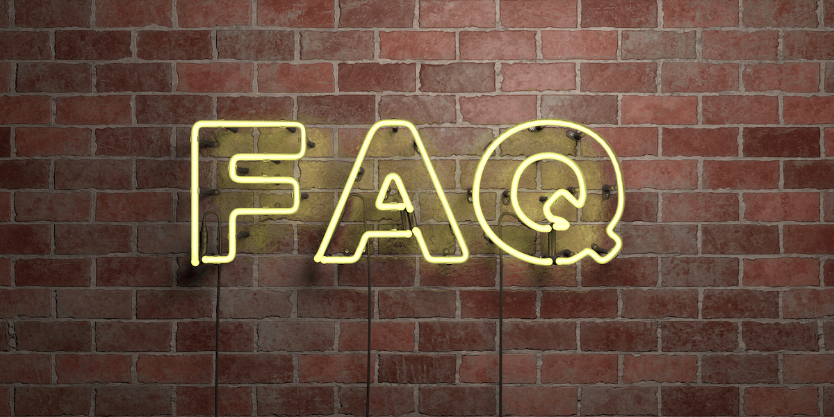 FAQ Sign