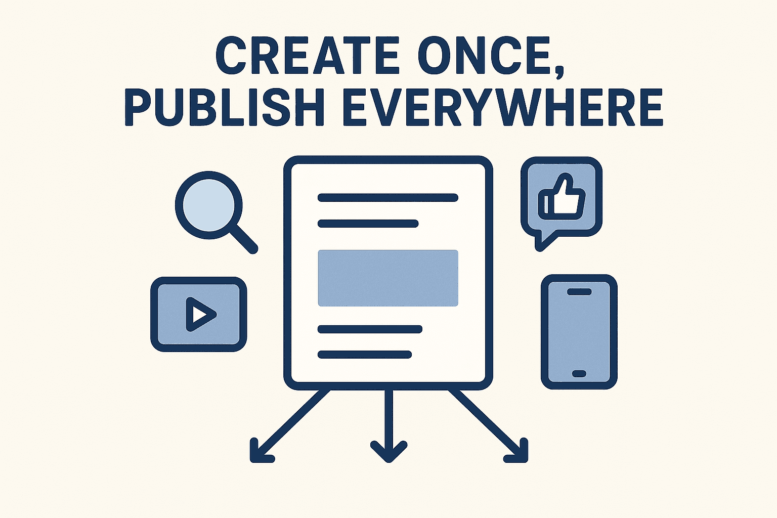 Create once, publish everywhere content strategy